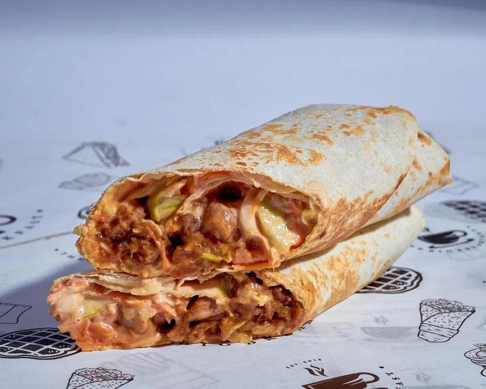 A grilled burrito — illustrative photo